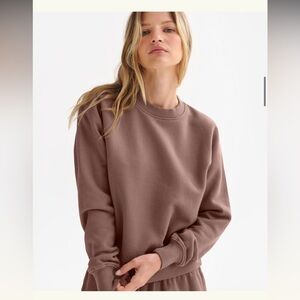 Mate Organic Fleece Shrunken Crew Neck Sweatshirt